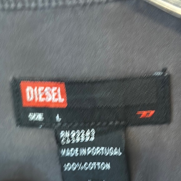 Diesel Men's Casual Button Down Shirt - Dark Gray - Picture 4 of 9